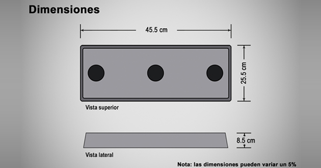 Tope bómper para andén