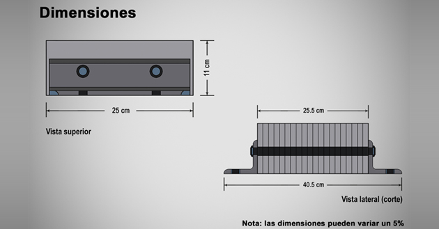 Tope laminado