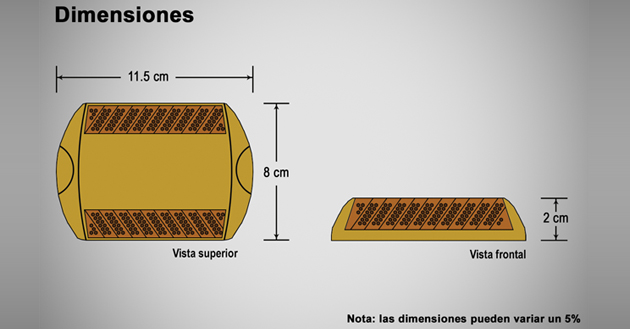 Vialeta rectangular