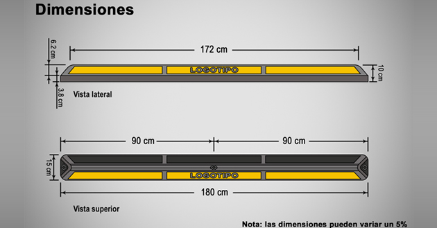 Topes para estacionamiento