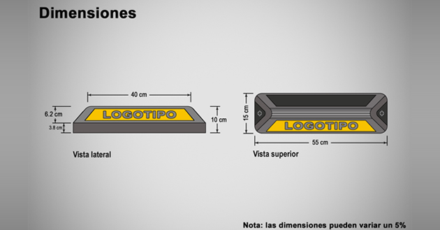 Topes para estacionamiento